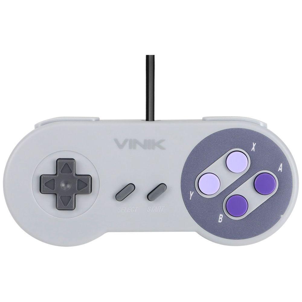 Controle Para Pc Com Fio Usb Modelo Snes - 1