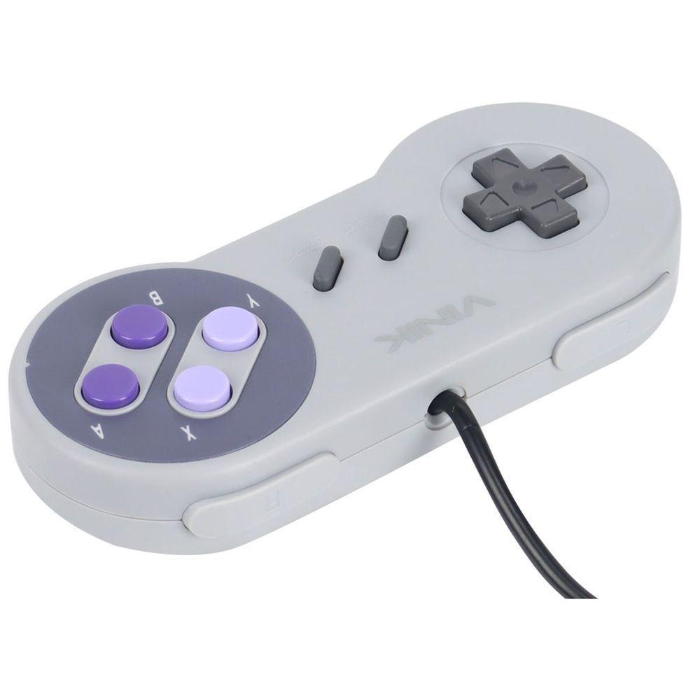 Controle Para Pc Com Fio Usb Modelo Snes - 2