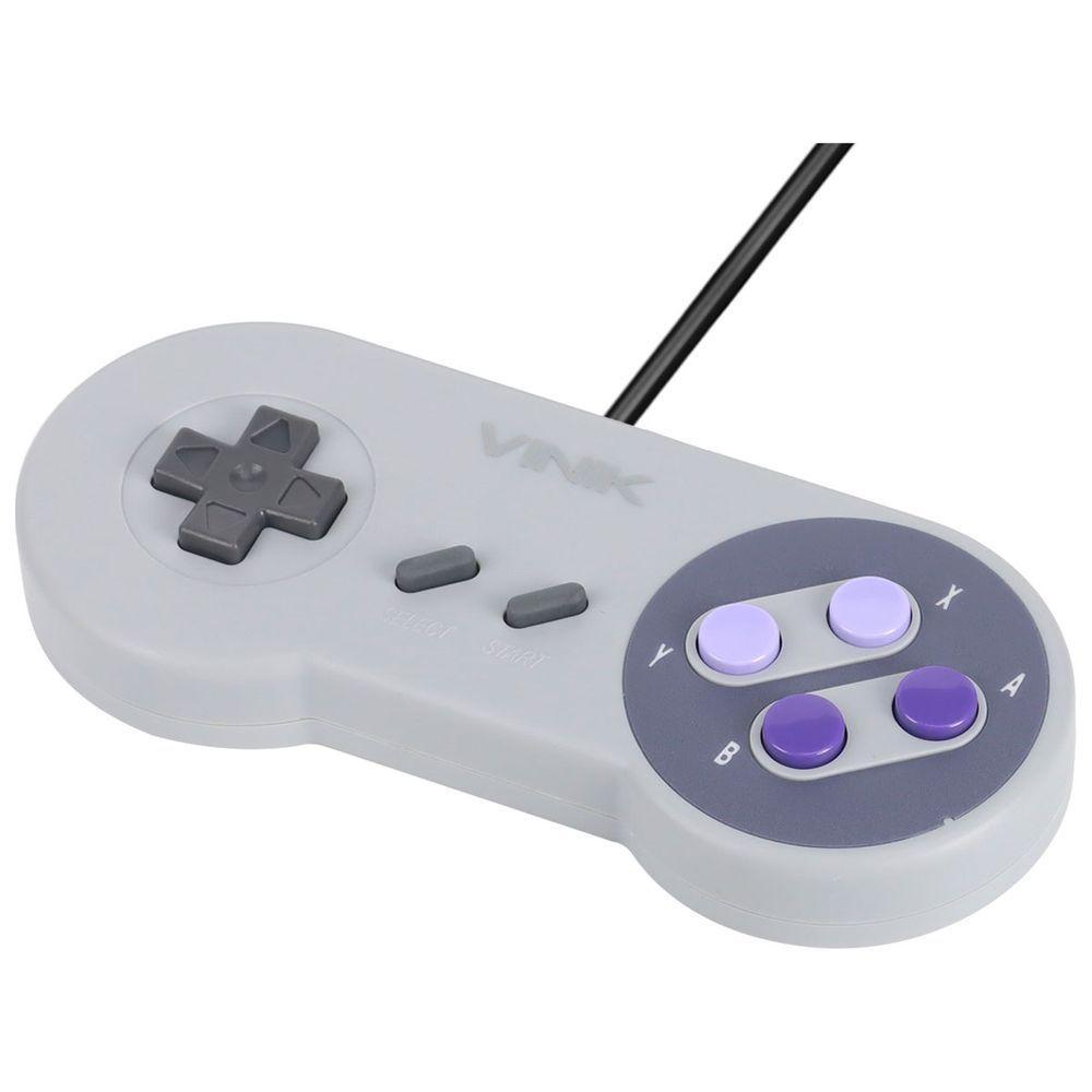 Controle Para Pc Com Fio Usb Modelo Snes - 3