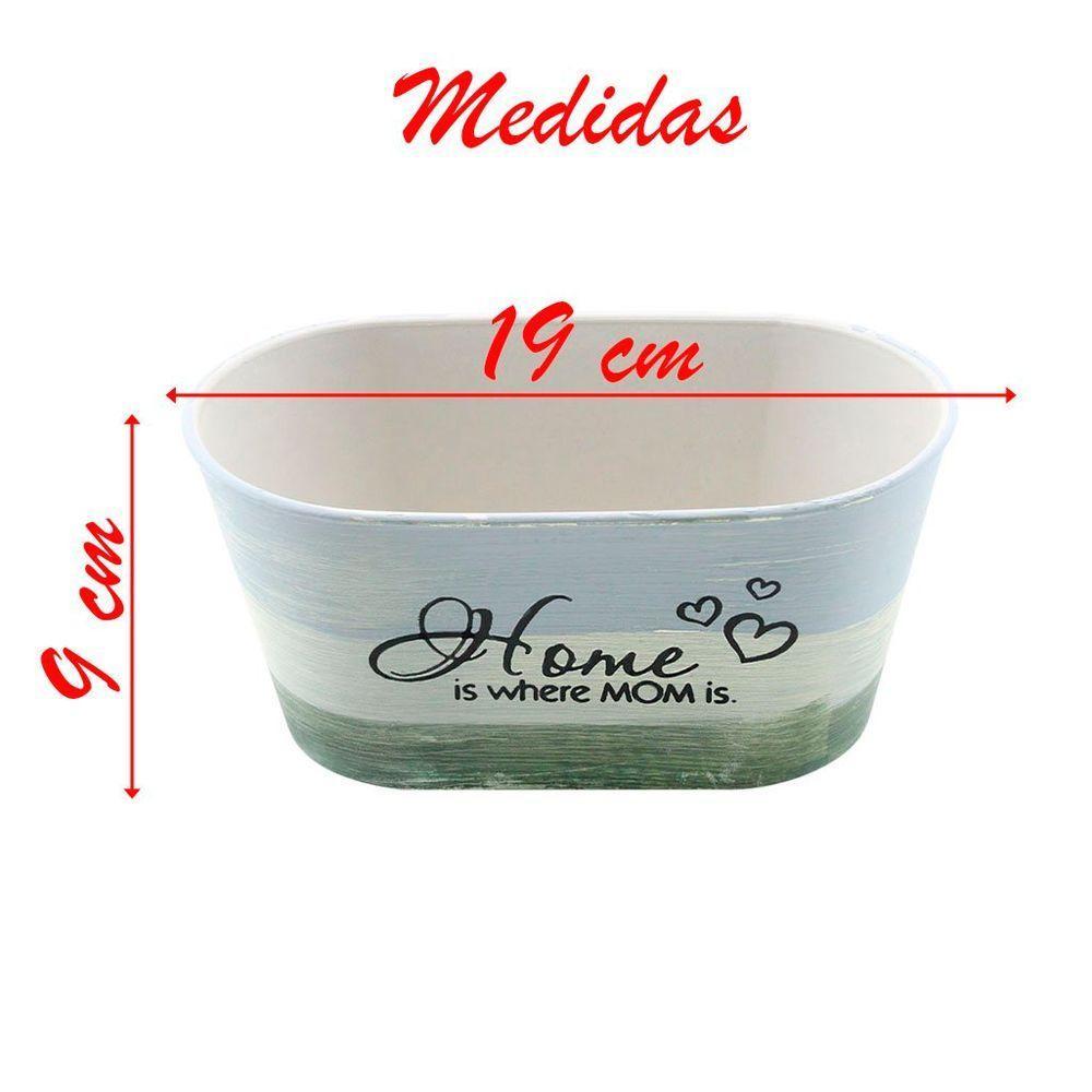 Kit 4 Mini Vasos De Planta Cachepot Estampados Decorados 9cm - 3