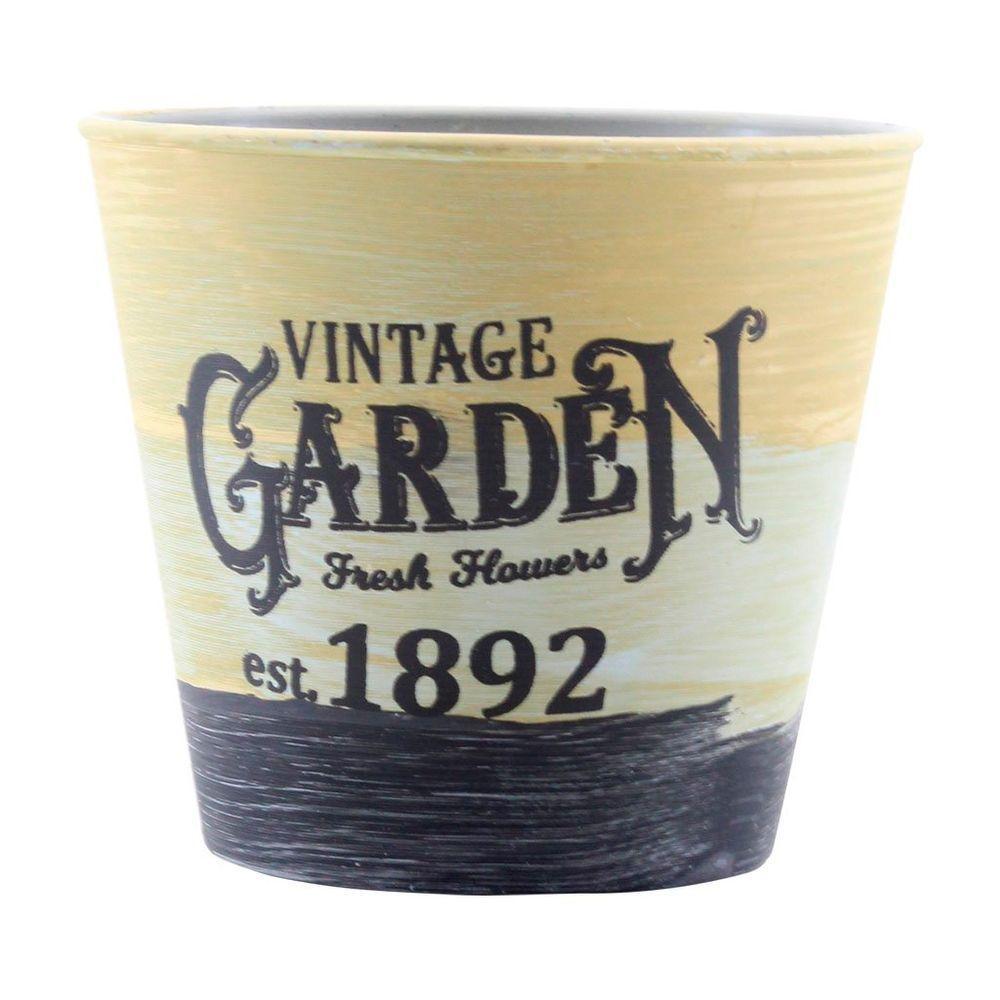 Kit 4 Mini Vasos De Planta Cachepot Estampados Decorados 11cm - 1