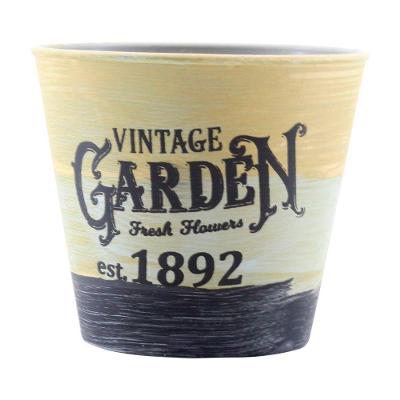 Kit 4 Mini Vasos De Planta Cachepot Estampados Decorados 11cm