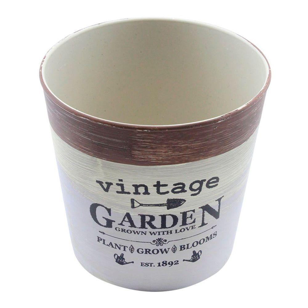 Kit 2 Mini Vasos De Planta Cachepot Estampados Decorados 12,5cm - 2