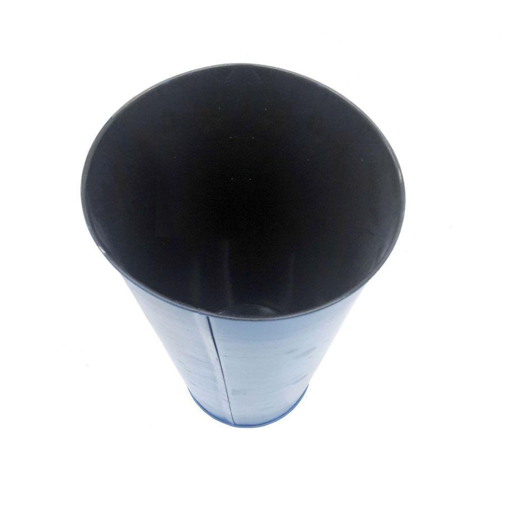 Vaso Jardim Quintal Varanda Passaro Flor De Ferro Azul - 3