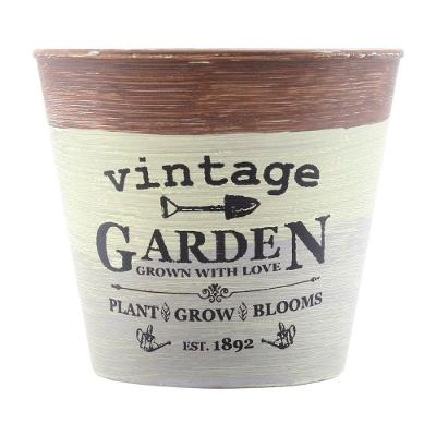 Kit 4 Mini Vasos De Planta Cachepot Estampados Decorados 11cm