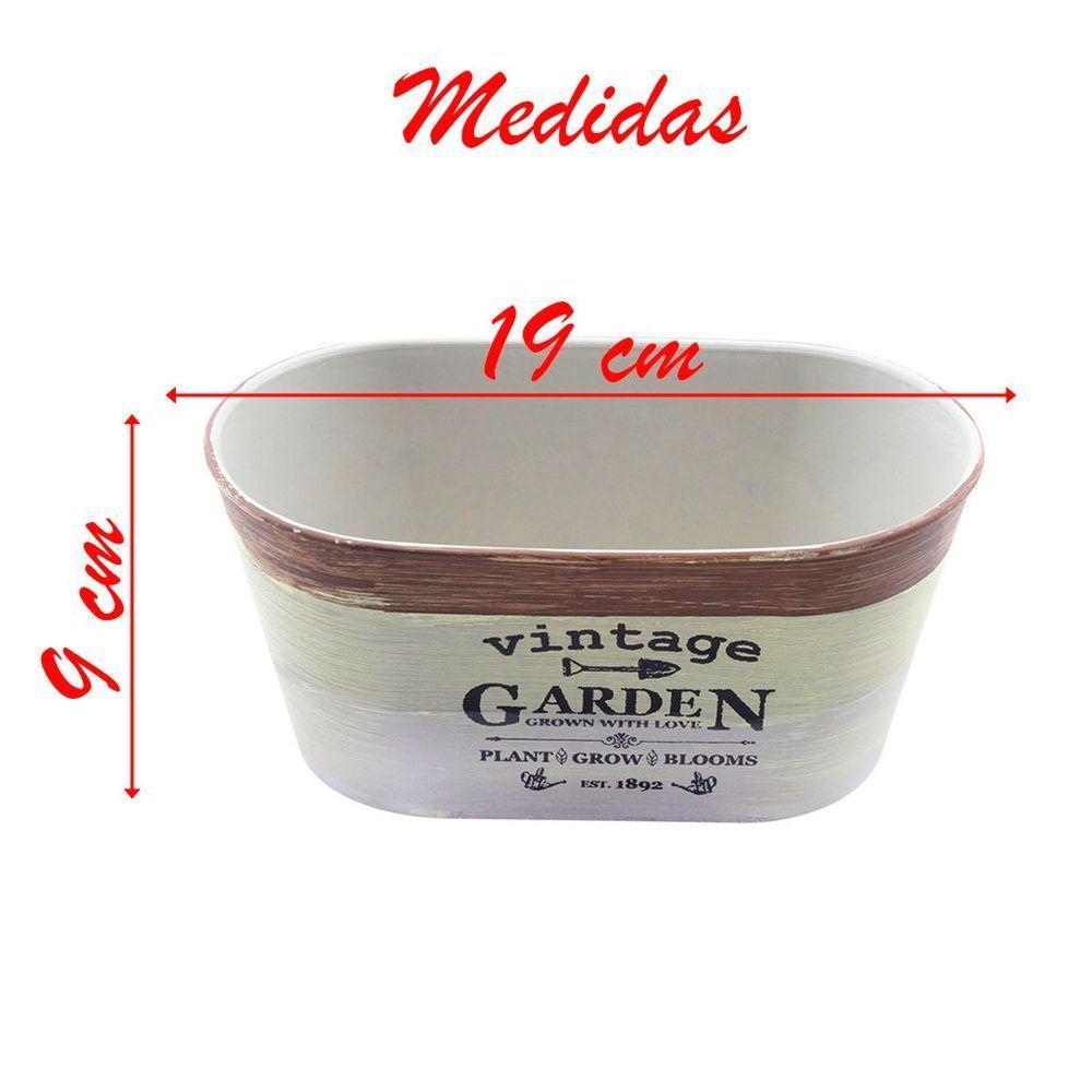 Kit 4 Mini Vasos De Planta Cachepot Estampados Decorados 9cm - 3