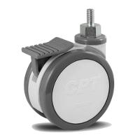 2 Rodizio Giratório Hospitalar 5 Pol Espiga Com Freio Cpte - 4