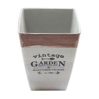 Kit 2 Mini Vasos De Planta Cachepot Estampados Decorados 16cm