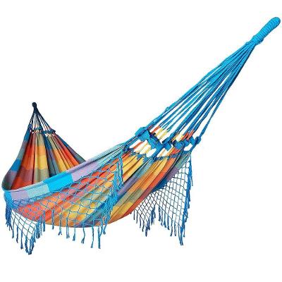 Rede De Dormir Casal Balanço De Algodão Reforçada Aquarela