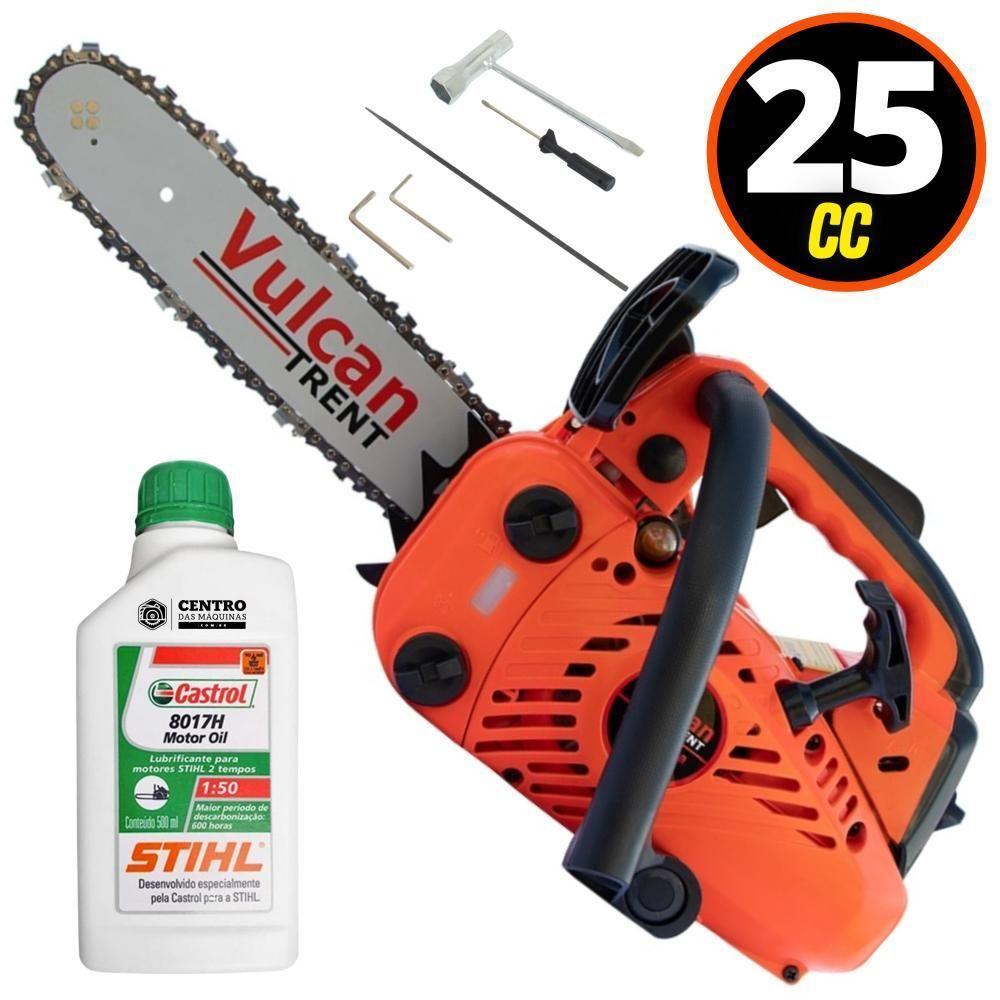 Motor Serra á Gasolina Vulcan Vsl250 + óleo 2t Castrol Sthil - 2