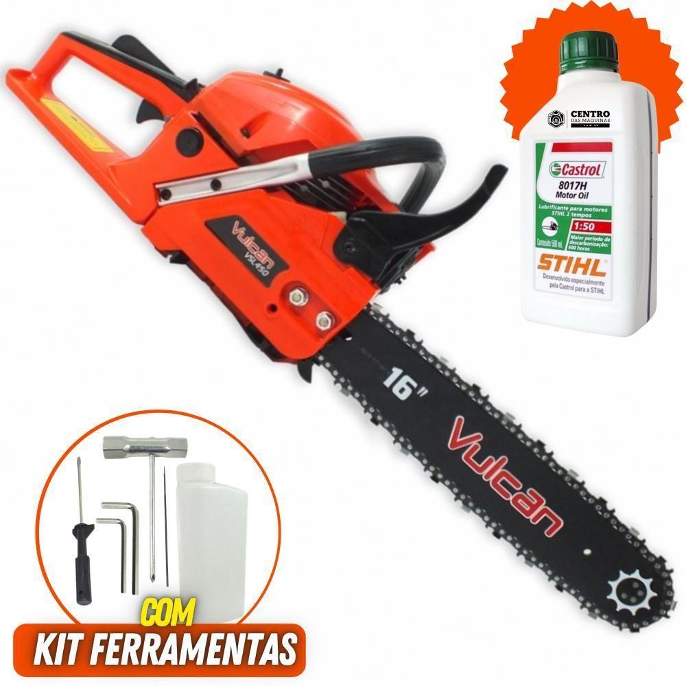 Motor Serra Vulcan Vsl450 á Gasolina 2t + óleo Castrol Stihl - 2