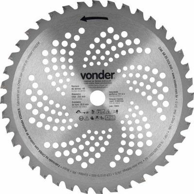 Lâmina Circular P/ Roçadeira C/ Videa 255X20,0X40 Vonder