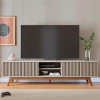 Bancada Rack Tv 75 Pol 218 Cm Fortaleza Off White Matte Clb Off White Matte - 3