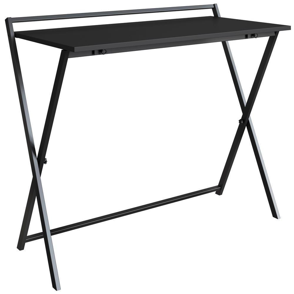 Escrivaninha Dobravel Estilo Industrial P1022 Preto Grafite Pp Preto Grafite - 1