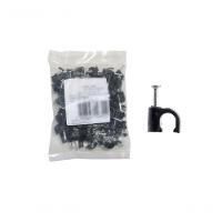 Fixa Fio P/Cabo C/Prego Aco Pr 08Mm 100 Pcs - 1