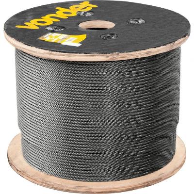 Cabo Aço Af 3/8" Alma De Fibra 6x25f Polido C/ 100m Vonder