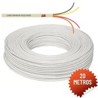 Cabo Manga 4 Vias 22 Awg (4x22awg) Para Iluminação De Piscinas Led Rgb - 20 Metros