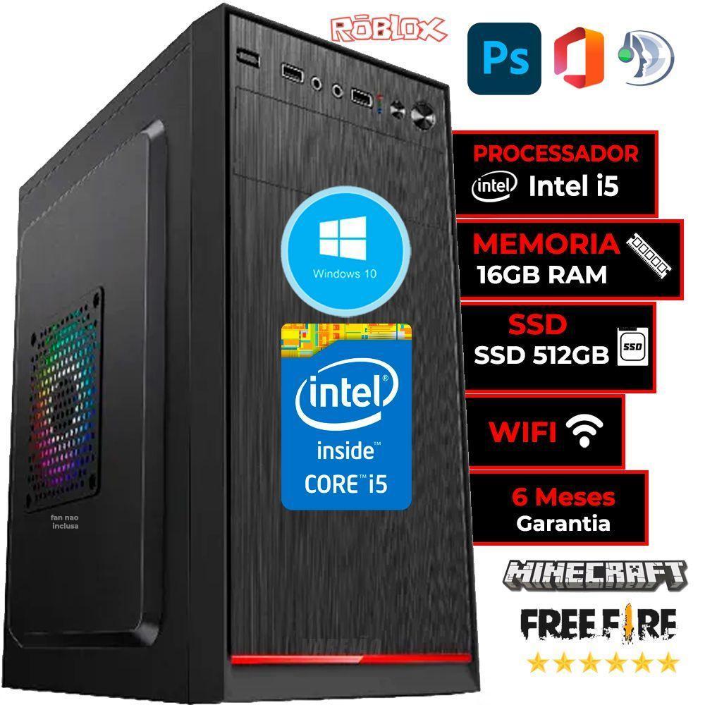 Cpu Pc Intel Core I5 3470 + Placa H61 1155 + 16 Gb+Ssd 512gb - 3