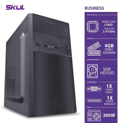 Computador Home H100 - Dual Core J1800 2.41Ghz Mb Asrock Me