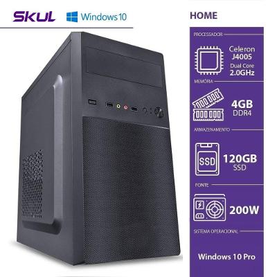Computador Home H100 Powered By Asus - Celeron Dual Core J40