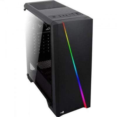 Gabinete Cylon Rgb Led Mid Tower Atx Preto Aerocool
