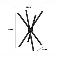 Base Para Mesa De 75x75 Ipanema Martelado Grafite Teixeira Grafite - 2