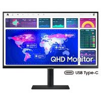 Monitor Samsung 27" Qhd Hdmi Display Port Usb Usb-c 90w Ethernet Ajuste De Altura Preto - 1