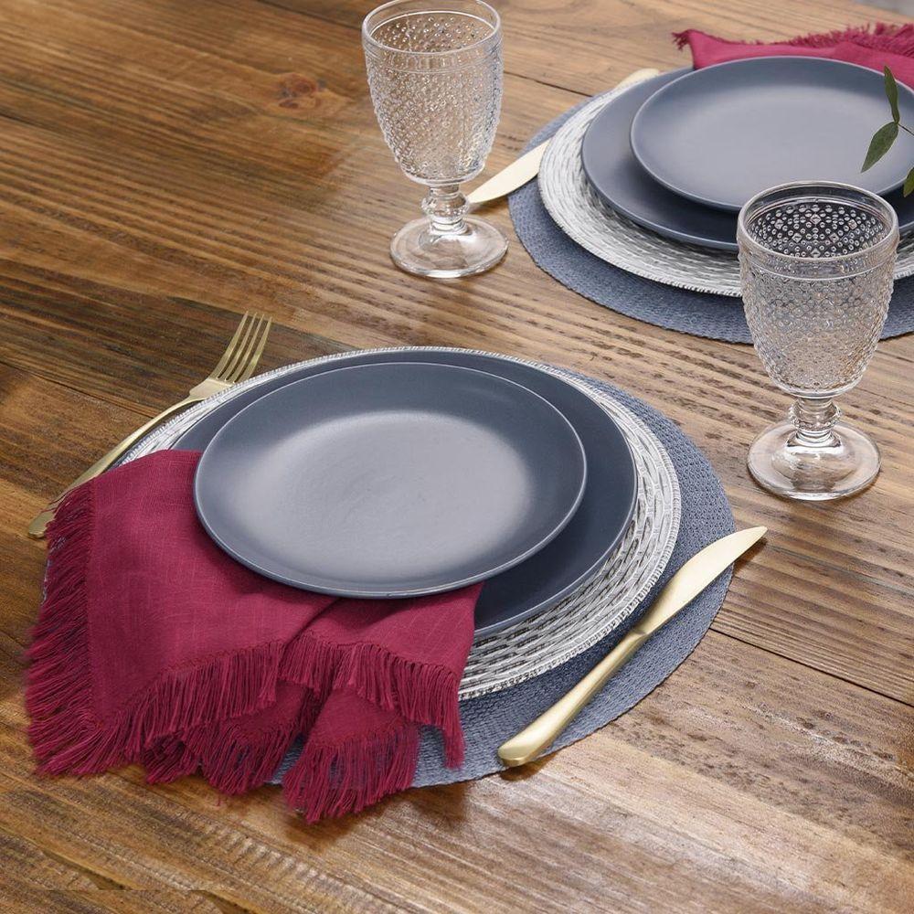 Jogo Americano Copa E Cia 6 Peças Serenity Azul - 2