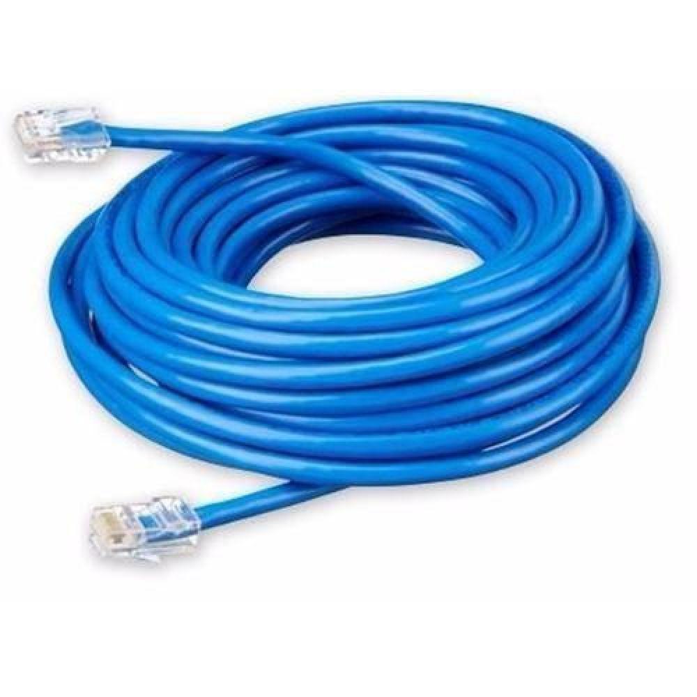 Cabo De Rede Ethernet Lan Rj45 Cat5e Utp Azul 10 Metros - 1