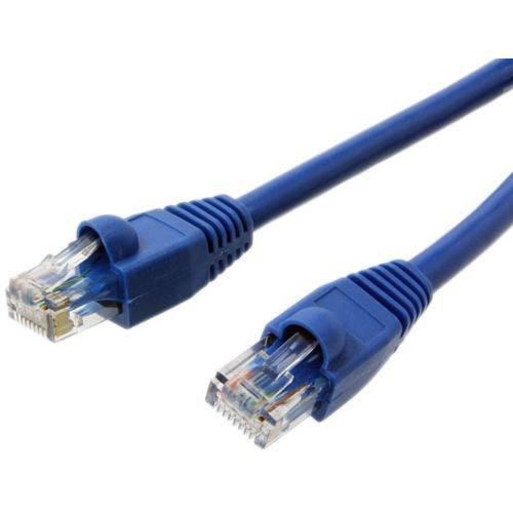 Cabo De Rede Ethernet Lan Rj45 Cat5e Utp Azul 10 Metros - 2