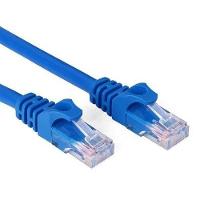 Cabo de Rede Ethernet Lan Rj45 Cat 6 Utp Azul 3 Metros - 1