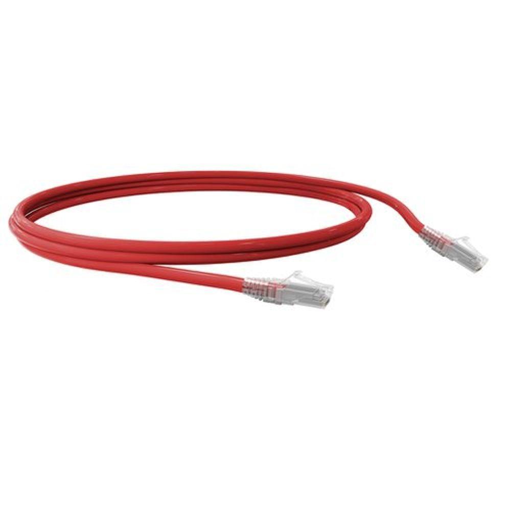 Patch Cord U/Utp Cat.6 Cmx T568A/B 2.5 Metro Vermelho 35123009 - 1