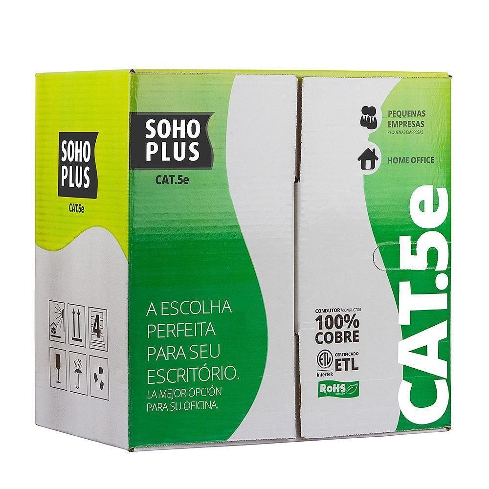 Cabo De Rede Furukawa Sohoplus Cat5 Branco 24Awg 305 Metros Cmx - 1