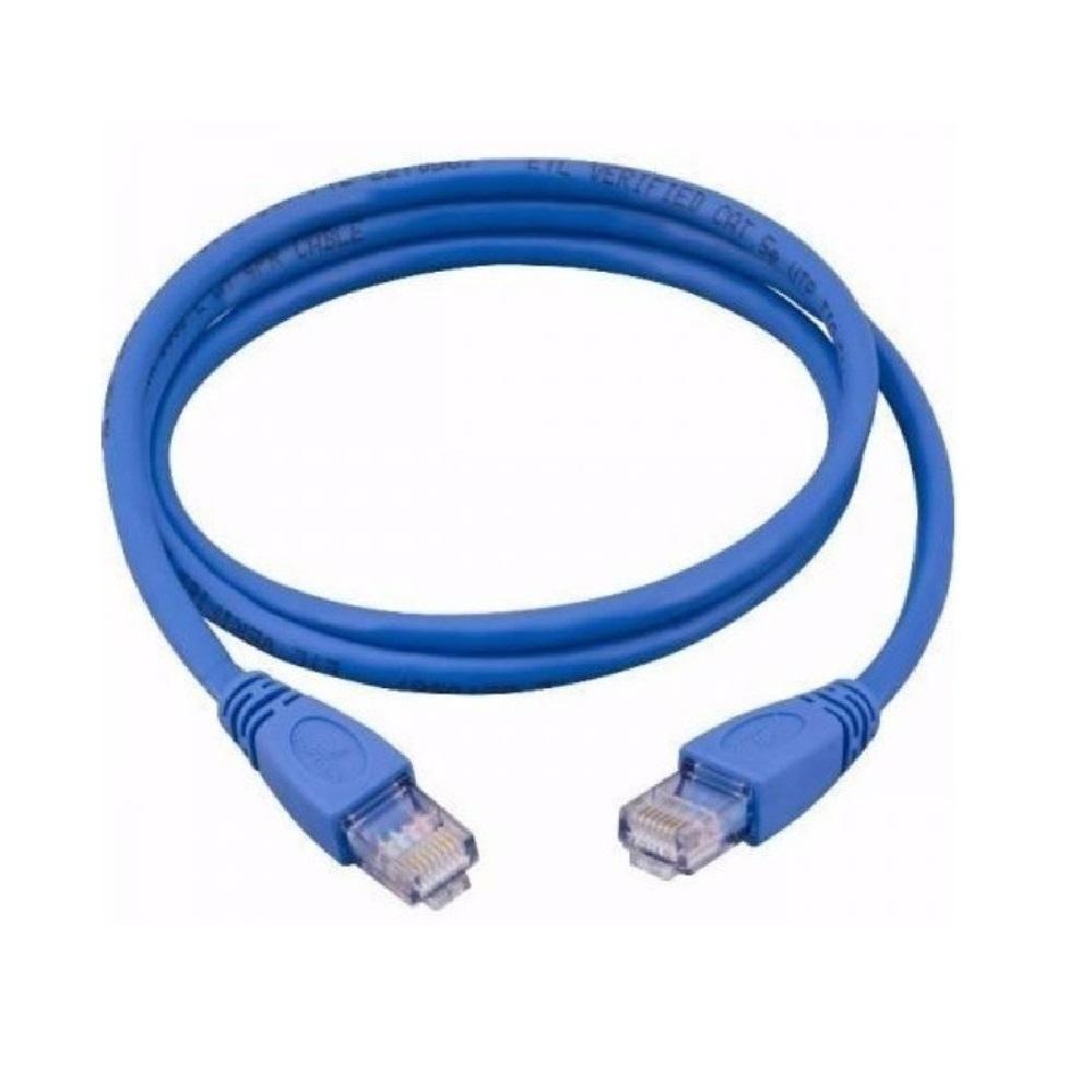Cabo de Rede Plus Cable Pc Eth5e Patch Cord Cat5e Azul 3 Metros - 3