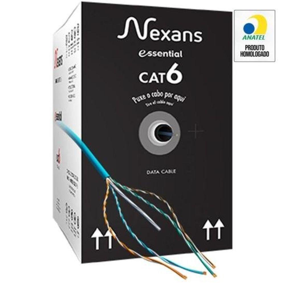 Cabo De Rede Cat.6 Cm 305M Azul Nexans - Cx / 305 - 1