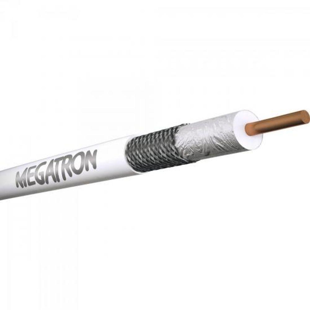 Coaxial 06 Trancado 67% Branco Rolo 100M Megatron - 2