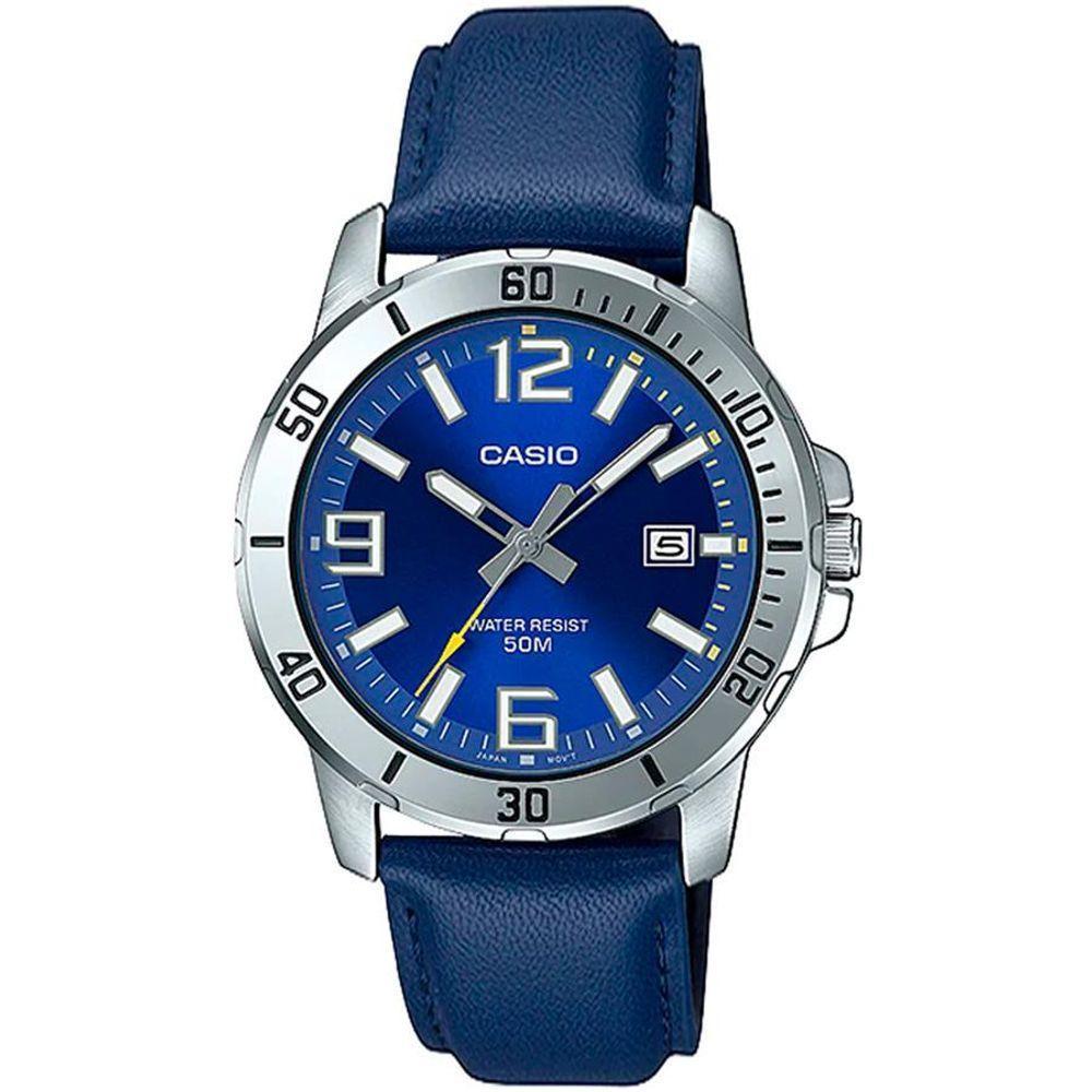 Relógio Casio Masculino Ref: Mtp-vd01l-2bvudf Casual Prateado - 1
