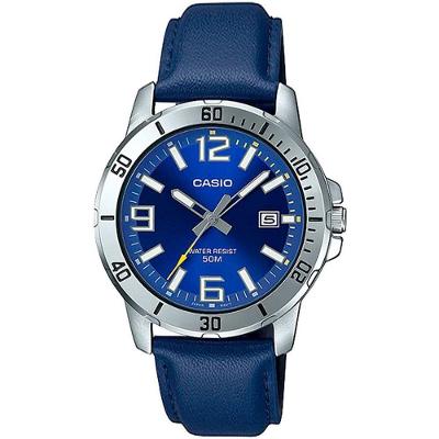 Relógio Casio Masculino Ref: Mtp-vd01l-2bvudf Casual Prateado