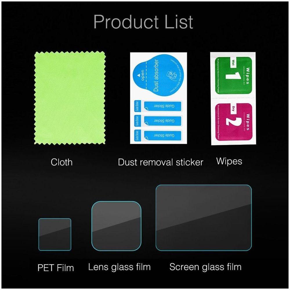 Películas de Vidro para Lcd Frontal/Traseiro e Lente Hero 8 Black - 2