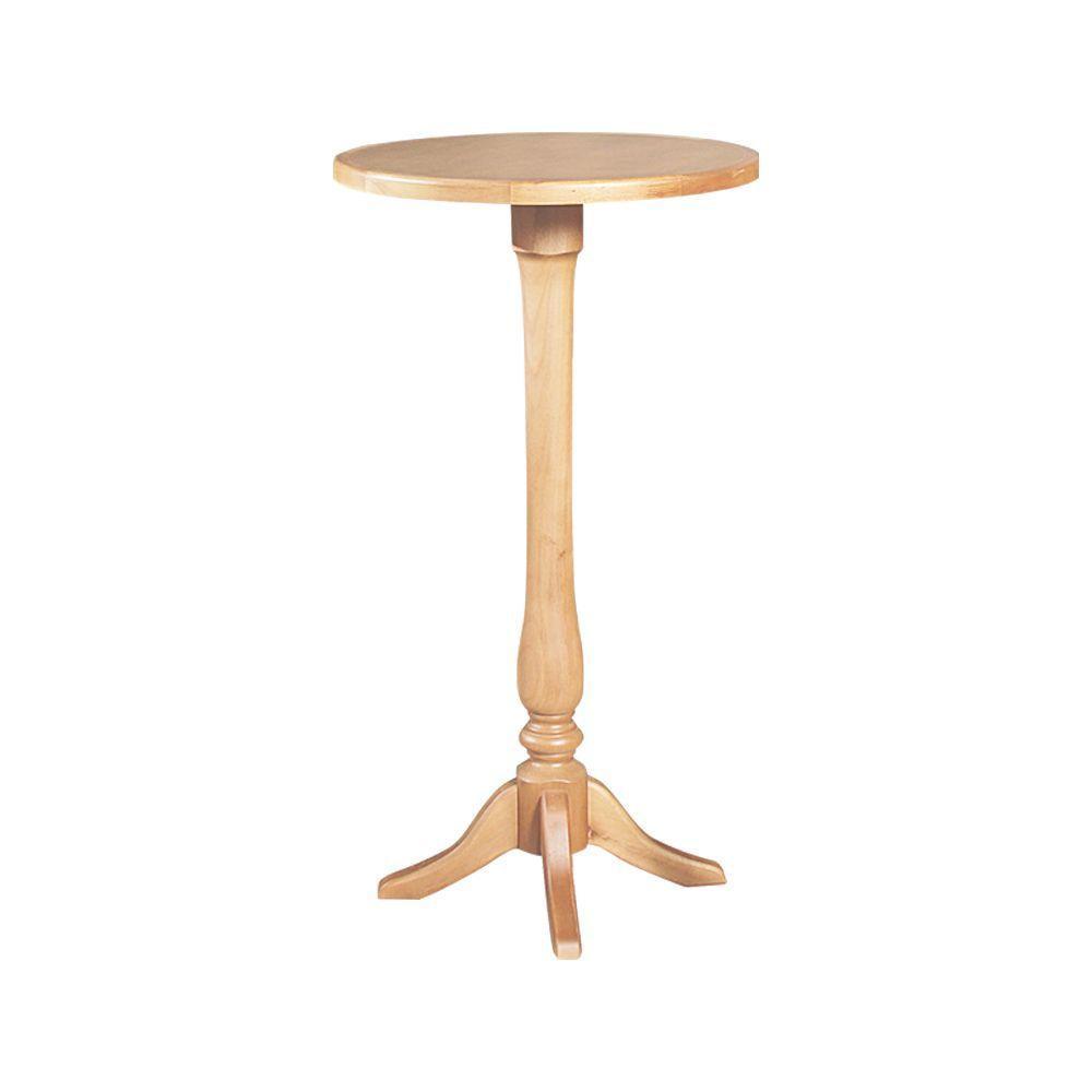 Mesa Bistro Redonda Rústica - Natural - Bege - 1