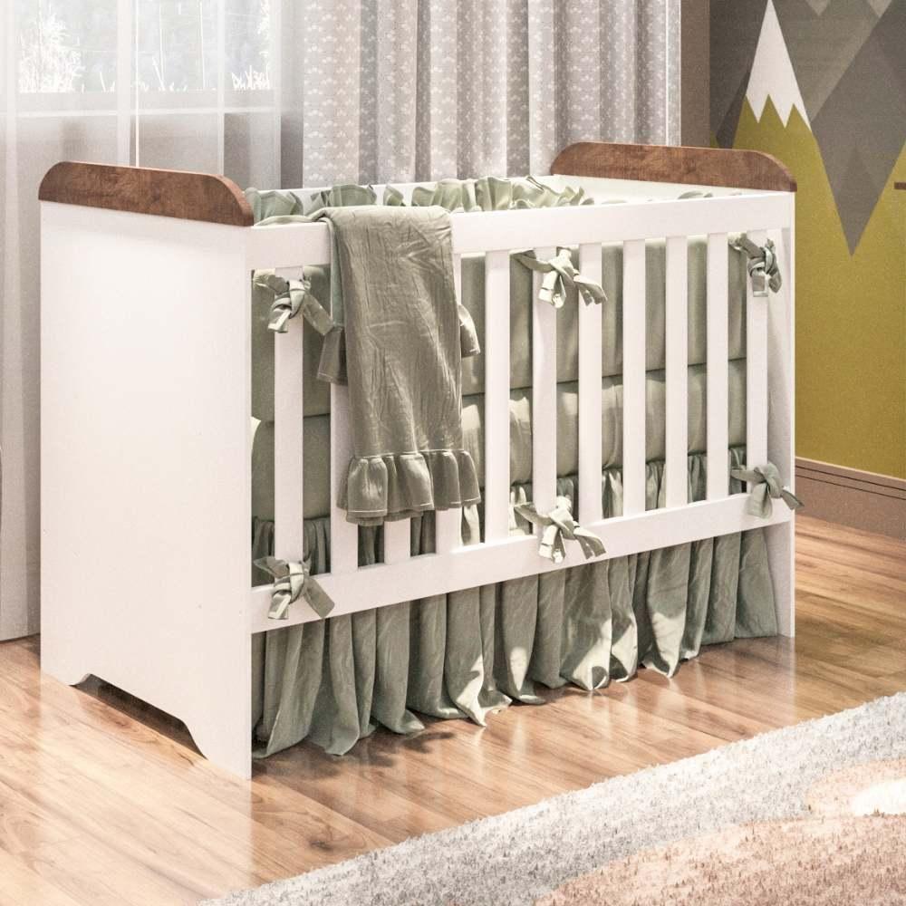 Quarto De Bebê Taís Berço 3 Em 1 Gabrielle Cômoda Branco - 8