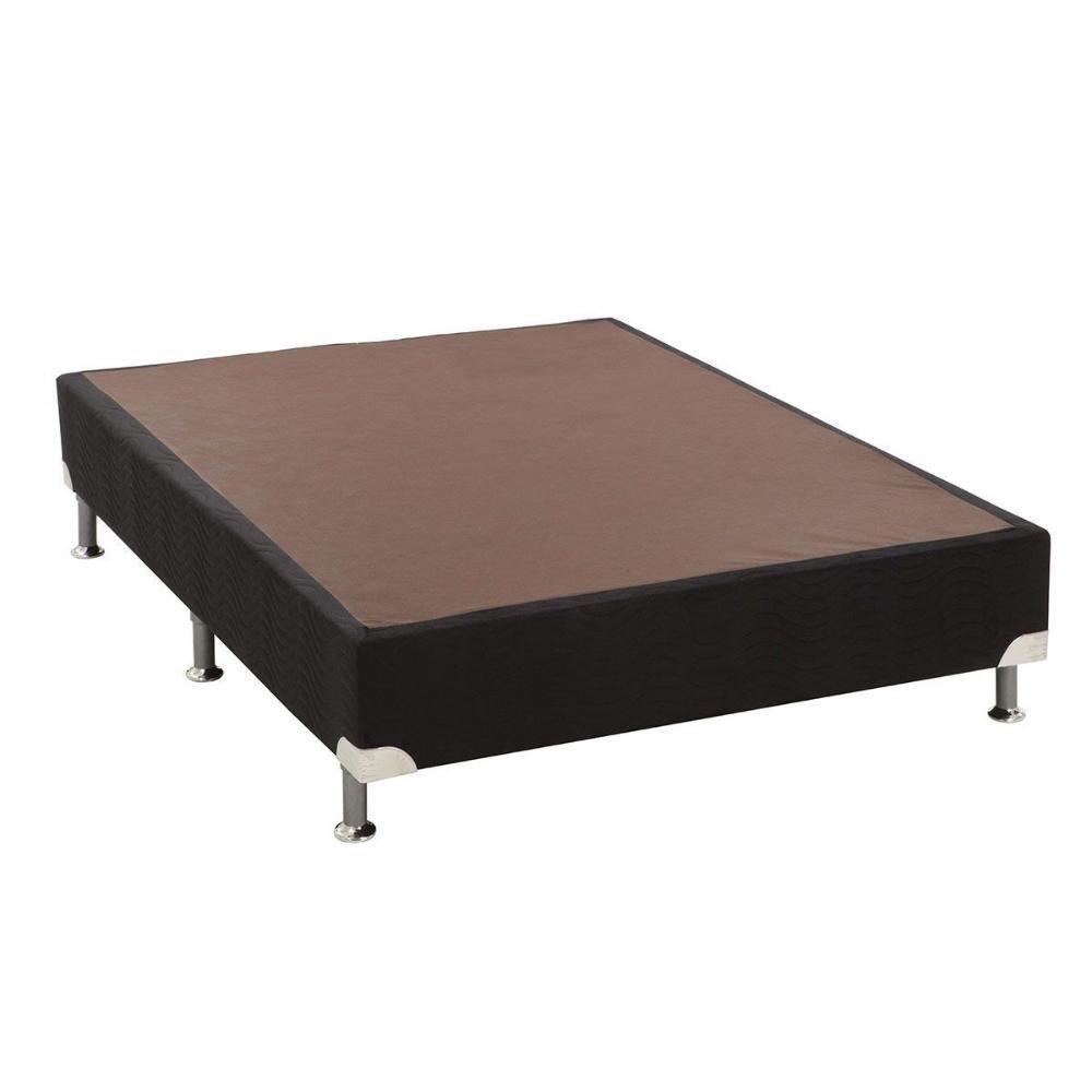 Cama Box Base Viúva Universal Suede Nero Black (128x188x20) - Ortobom - 1