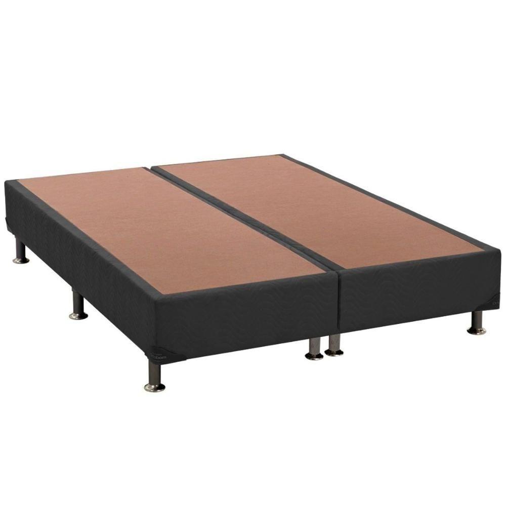 Cama Box Base King Universal Suede Gray (186x198x30) - Ortobom - 1