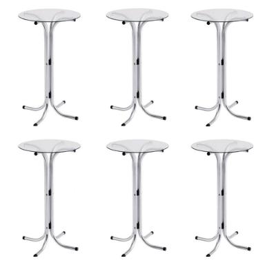 Kit 6 Bistrôs Tais Cromado