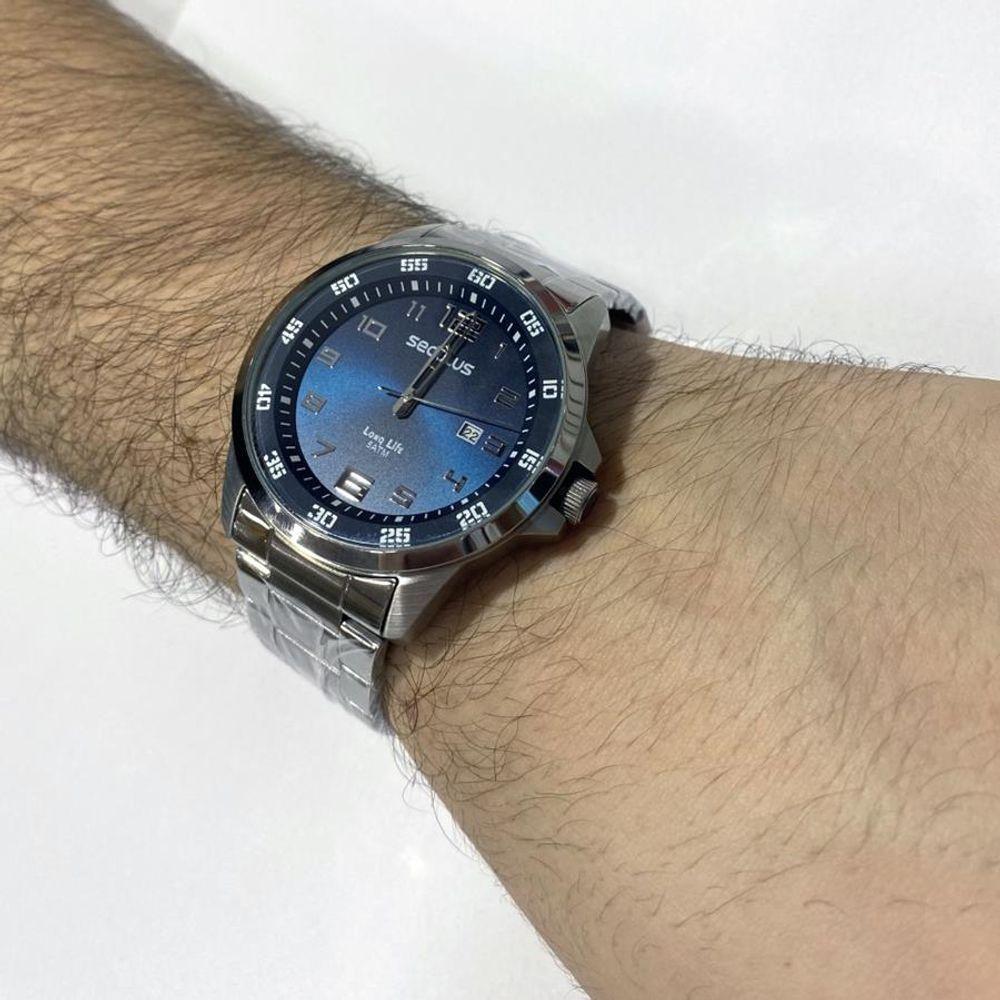 Relógio Seculus Masculino Ref: 44011g0svna1 Casual Prateado - 4