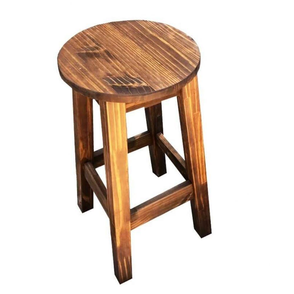 Jogo de Mesa Bistrô com 4 Banquetas de Madeira Maciça Moveis Neppel - 5