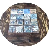 Jogo de Mesa Bistrô com 4 Banquetas de Madeira Maciça Moveis Neppel - 3