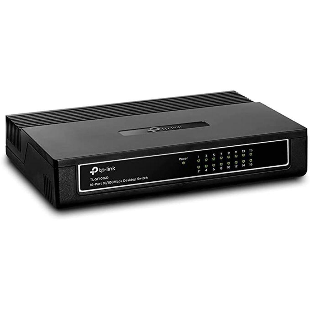 Switch De Mesa Tp-Link 16 Portas 10/100Mbps, Preto - 7