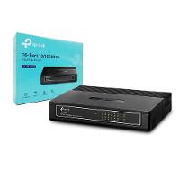 Switch De Mesa Tp-Link 16 Portas 10/100Mbps, Preto - 1