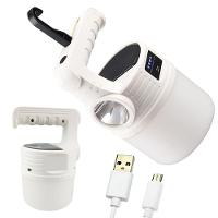 Luminaria Solar Lanterna 2 Em 1 Duplo Led Gancho Pendurar - 1